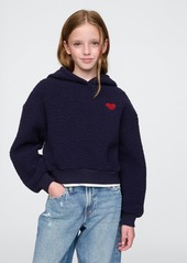 Gap Kids Sherpa Cropped Hoodie