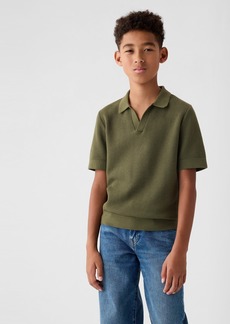 Gap Kids Textured Polo Shirt Sweater