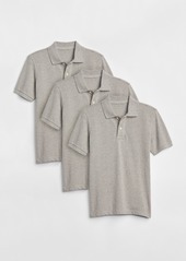 Gap Kids Uniform Short Sleeve Polo Shirt (3-Pack)