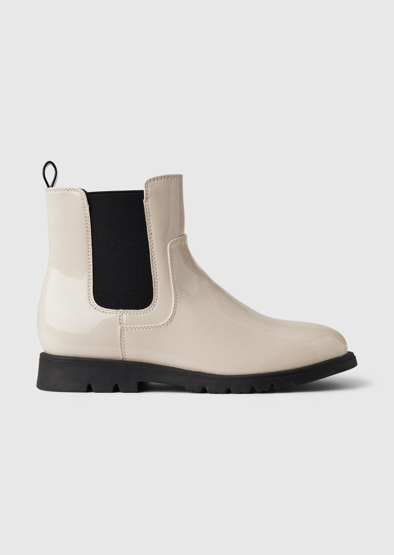 Gap Kids Vegan Patent Leather Chelsea Boots