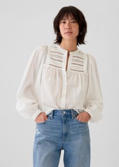 Gap Lace-Trim Shirt