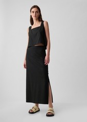 Gap Linen-Blend Maxi Skirt