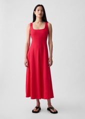Gap Linen-Blend Midi Dress