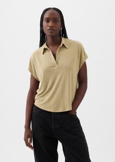 Gap Linen-Blend Polo Shirt Shirt