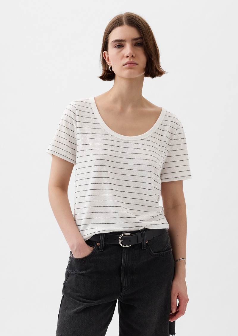 Gap Linen-Blend T-Shirt