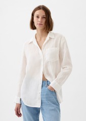 Gap 100% Linen Boyfriend Shirt