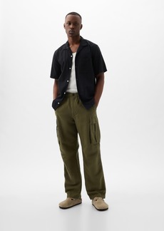 Gap Linen-Cotton Cargo Pants