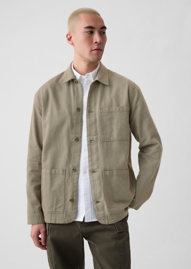 Gap Linen-Cotton Chore Jacket