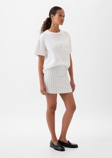 Gap Linen-Cotton Mini Skirt