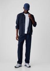 Gap Linen-Cotton Pleated Trousers