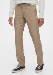 Gap Linen Khakis in Straight Fit