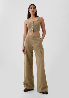 Gap Low Rise Cargo Baggy Khakis