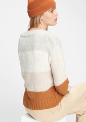 Gap Luxe Stripe Boatneck Sweater