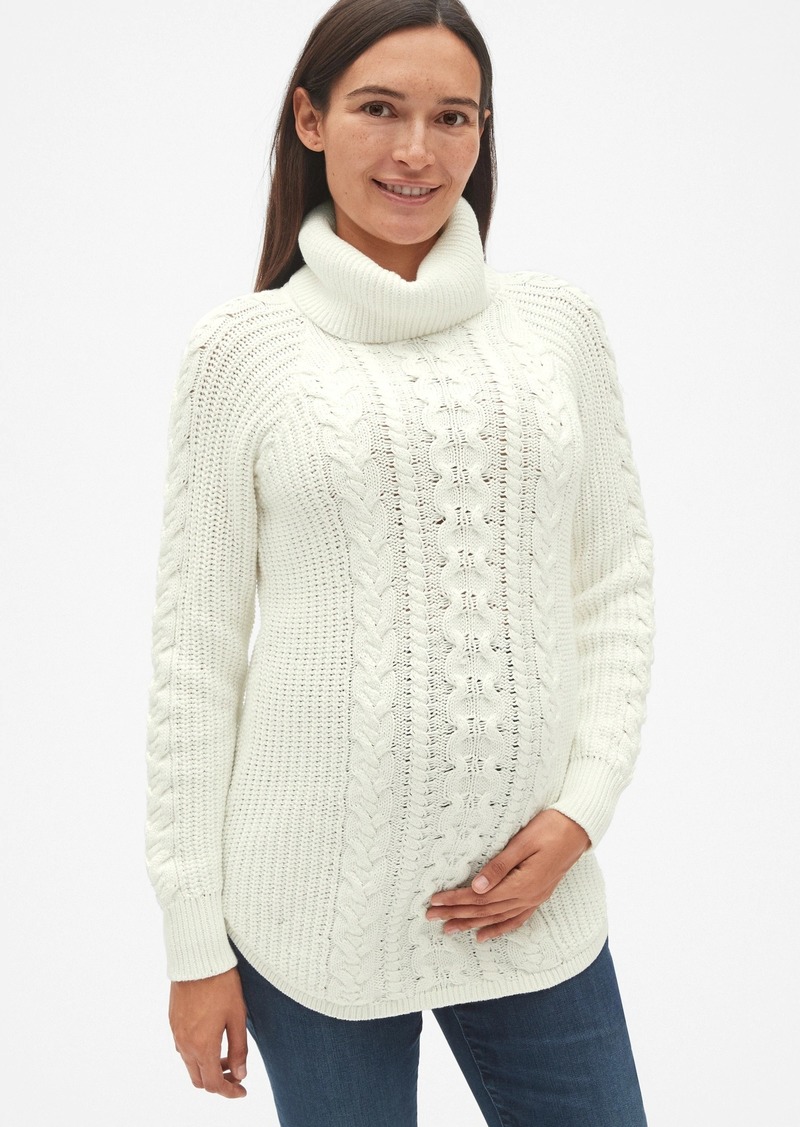 gap cable knit turtleneck sweater