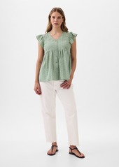 Gap Maternity Eyelet Shirt