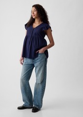 Gap Maternity Eyelet Shirt