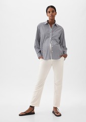 Gap Maternity Full Panel Linen-Cotton Pants