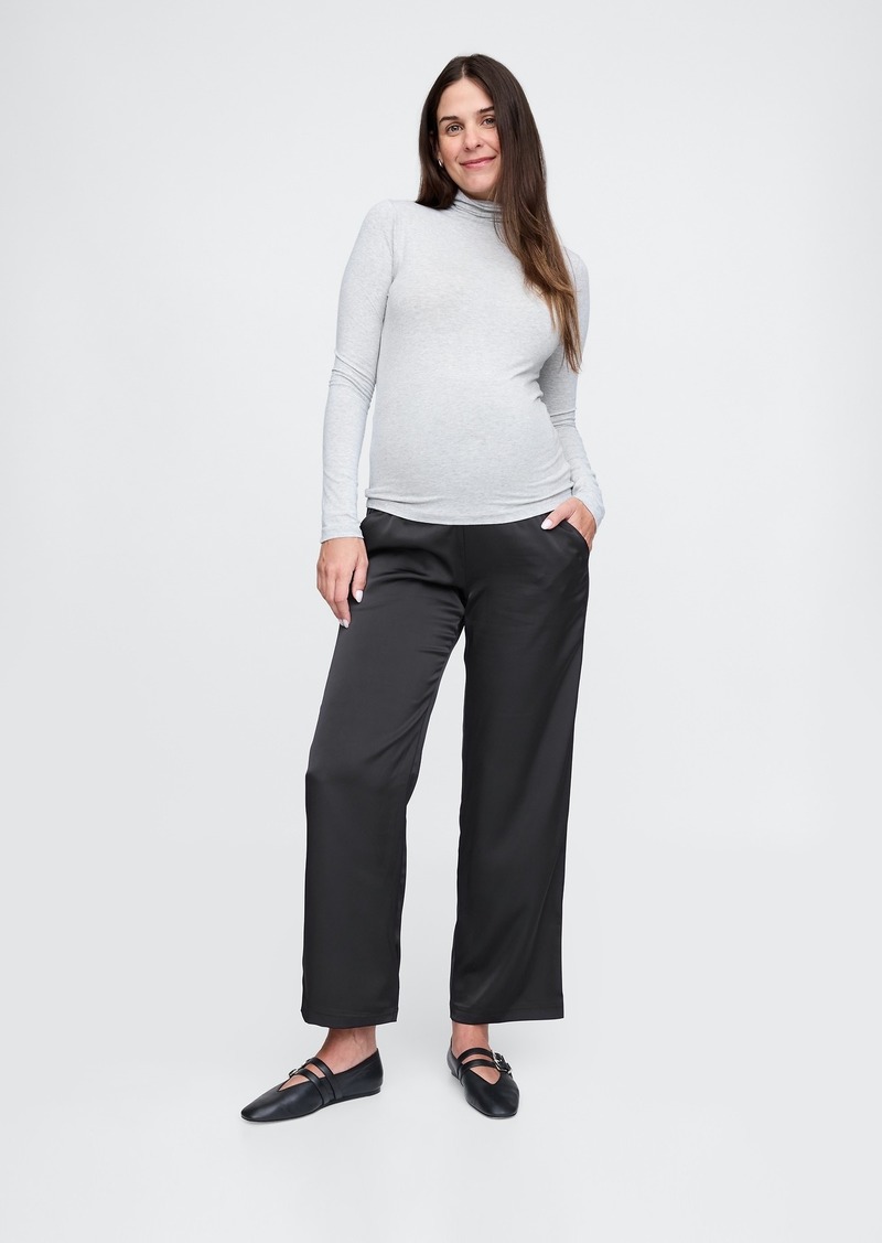 Gap Maternity Full Panel Satin Trousers