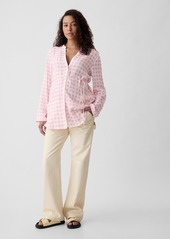 Gap Maternity Linen-Blend Shirt