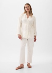 Gap Maternity Linen-Blend Shirt