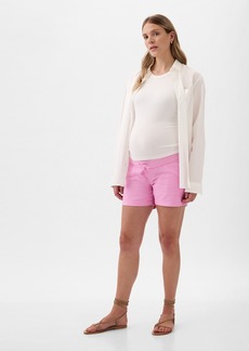 Gap Maternity Linen-Cotton Shorts