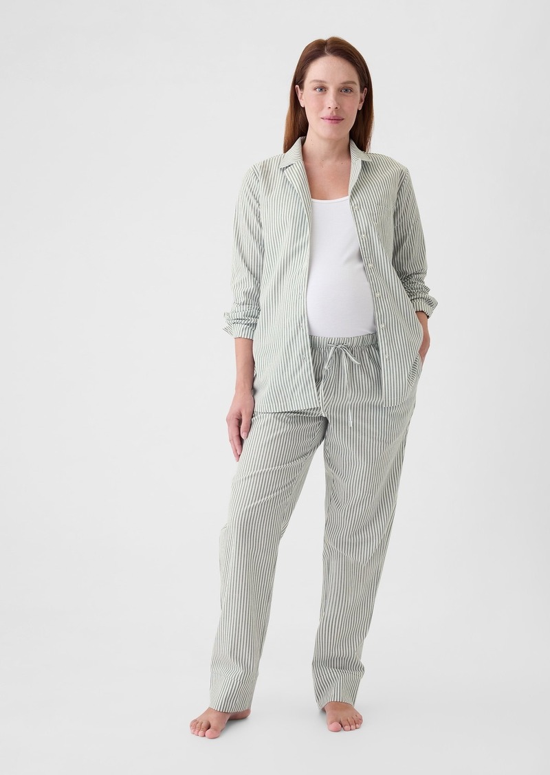 Gap Maternity Poplin PJ Set