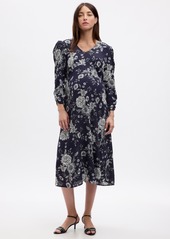 Gap Maternity Puff Sleeve Midi Dress