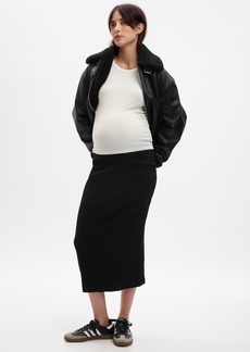 Gap Maternity Rib Midi Skirt