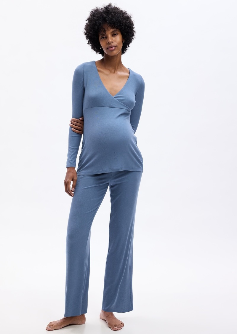 Gap Maternity Rib PJ Set