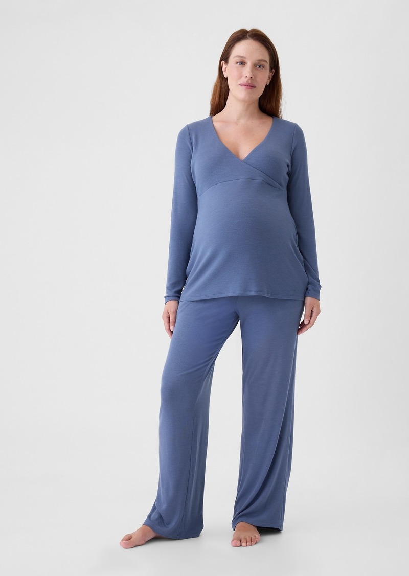 Gap Maternity Rib PJ Set