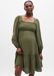 Gap Maternity Smocked Midi Dress