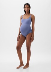 Gap Maternity Square Neck One-Piece Swimsuit
