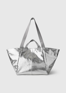 Gap Metallic Vegan Leather Tote Bag