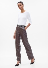 Gap Mid Rise Vegan Leather Loose Pants