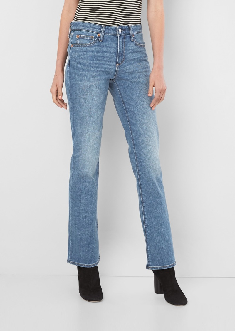 gap mid rise perfect boot jeans