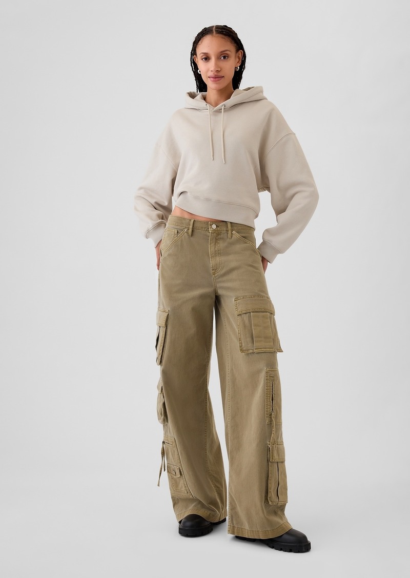 Gap Mid Rise Relaxed Cargo Pants