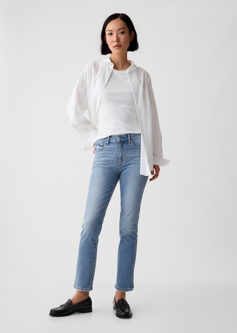 Gap Mid Rise Split-Hem Vintage Slim Jeans