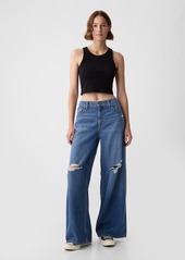 Gap Mid Rise UltraSoft Baggy Jeans