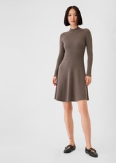 Gap Mockneck Rib Mini Sweater Dress