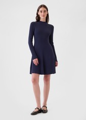 Gap Mockneck Rib Mini Sweater Dress