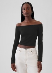 Gap Modern Cropped Off-Shoulder T-Shirt