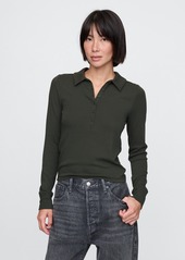 Gap Modern Cropped Polo Shirt Shirt