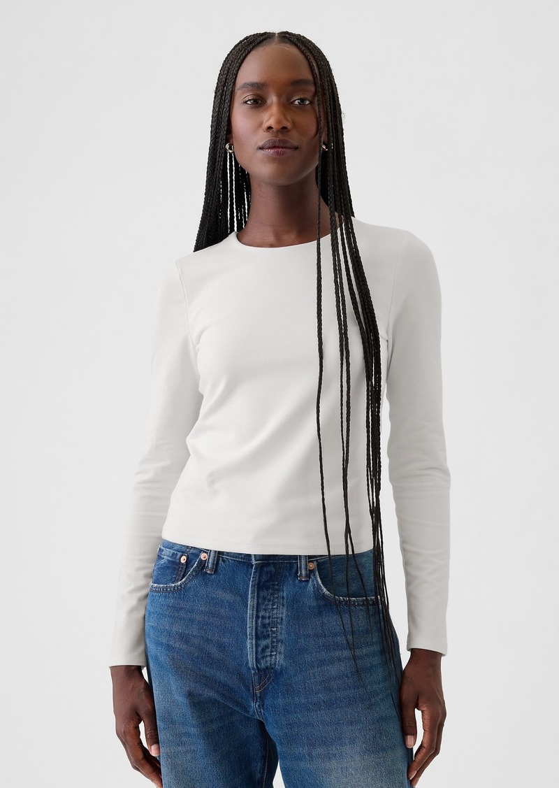 Gap Modern Compact Jersey Cropped T-Shirt