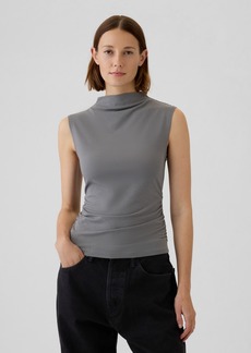 Gap Modern Funnel-Neck Ruched Tank Top