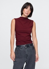 Gap Modern Funnel-Neck Ruched Tank Top