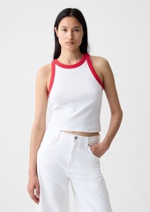 Gap Modern Rib Cropped Halter Top