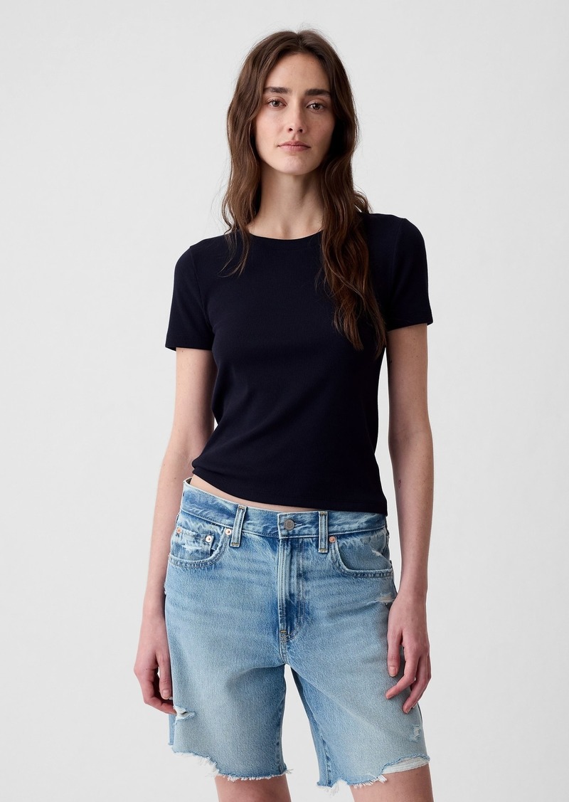 Gap Modern Rib Cropped T-Shirt