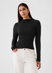 Gap Modern Rib Funnel-Neck T-Shirt