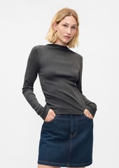 Gap Modern Rib Funnel-Neck T-Shirt