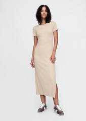 Gap Modern Rib Maxi T-Shirt Dress